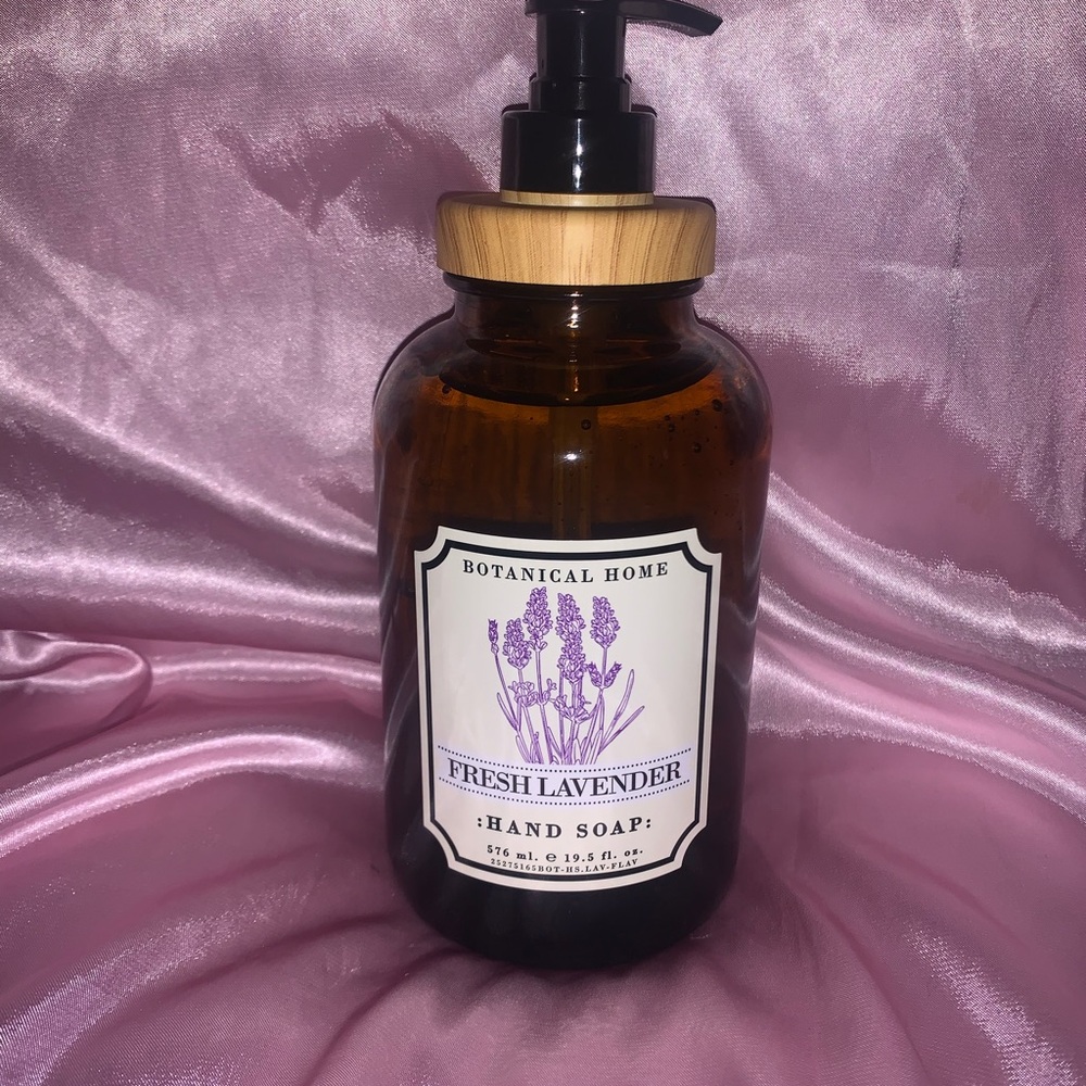 Fresh Lavender Hand Soap - Amber Bottle with Purple Label